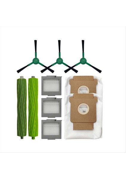 Irobot Roomba Max 705 Vac/ırobot Roomba Plus 504 Vac Yedek Aksesuarlar Ana Fırça Kenar Fırçası Toz Torbası Filtresi (Yurt Dışından)