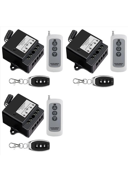 3x DC12V-24V Ileri Geri Anahtarı Lineer Aktüatör Uzaktan Kumanda 10A Akım 165 Ft Aralığı Uzaktan Kumandalı Lineer Aktüatör (Yurt Dışından)