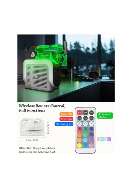 Ninja Slushi FS301/FS300 Kapsül Şekilli Aydınlatma Modülü Slushie Makinesi Aksesuarı Için 8 Paket LED Işıklar (Yurt Dışından) modelleri