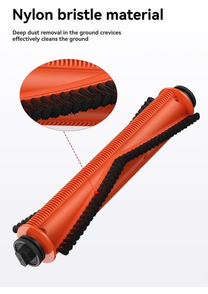 Xiaomi Mijia 5 Pro / OV21CN Vakum Aparatı Dolaşmayan Rulo Ana Fırça Için Evcil Hayvan Saç Halı ve Sert Zemin (Yurt Dışından) indirimleri