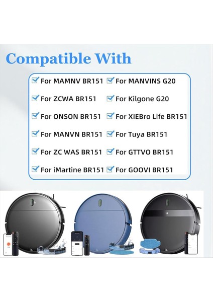 8 Adet Paspas Bezi Mamnv BR150/BR151 Için Zcwa BR150/BR151 Için Onson Için Manvn Için Zc Için Oldu Imartine BR151 Vakum Parçaları (Yurt Dışından) fırsatları