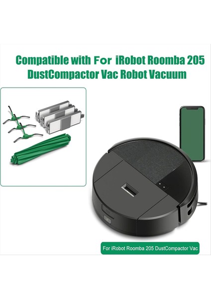1 Takım Irobot Roomba 205 Dustcompactor Vac Robotlu Süpürge Parçaları Ana Yan Fırça Hepa Filtreleri (Yurt Dışından) indirimleri