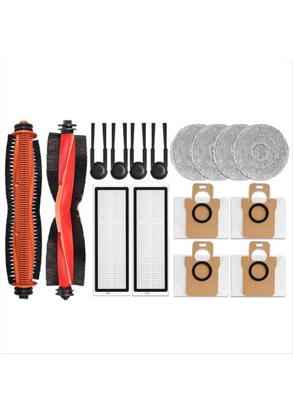 16 Adet Xiaomi Mijia M40S/OV31CN Elektrikli Süpürge Aksesuarları Ana Silindir Yan Fırça Hepa Filtre Paspas Pedleri Toz Torbaları (Yurt Dışından)