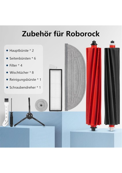 Roborock S8 Maxv Ultra Robot Süpürge Için Yedek Parçalar Ana Fırçalar Mendil Yan Silecekler Yan Fırçalar Filtreler (Yurt Dışından) fırsatları
