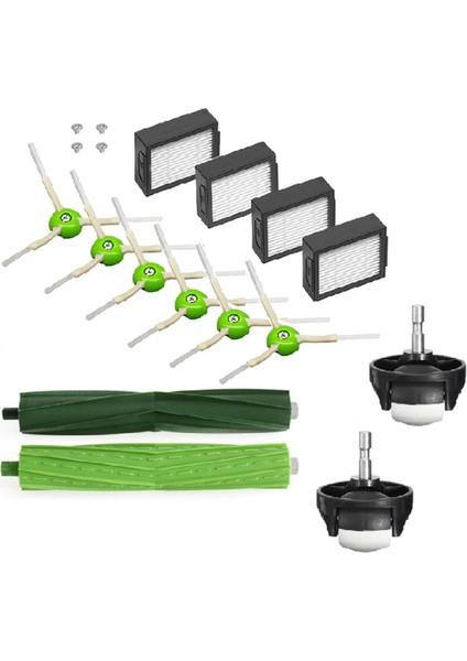 Irobot Roomba I ve E Serisi I7 I7 + Artı I8 I3 I6 + E5 E6 E7 Ana Yan Fırça Filtresi Elektrikli Süpürge Yedek Parçaları (Yurt Dışından)