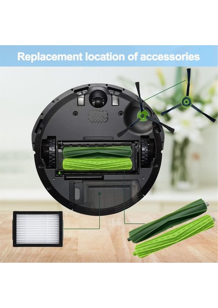 Irobot Roomba I ve E Serisi I7 I7 + Artı I8 I3 I6 + E5 E6 E7 Ana Yan Fırça Filtresi Elektrikli Süpürge Yedek Parçaları (Yurt Dışından) indirimleri