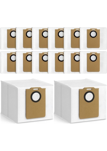 14 Paket Toz Torbaları Monsga Ms1 Max Robot Vakum Torbaları Büyük Kapasiteli Çantalar Ev Elektrikli Süpürge Aksesuarları (Yurt Dışından) fiyatları