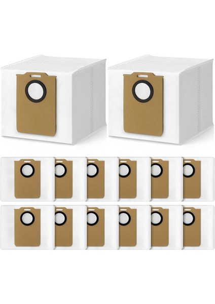 14 Paket Toz Torbaları Monsga Ms1 Max Robot Vakum Torbaları Büyük Kapasiteli Çantalar Ev Elektrikli Süpürge Aksesuarları (Yurt Dışından) modelleri