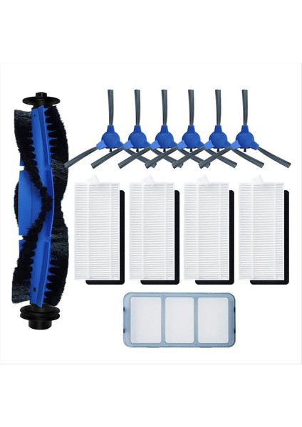 Eufy Robovac 11S Için 15T 15C 25C 30C Halı Robotik Vakum Süperatör Hepa Filtresi Ön Filter Silindir Fırçası Yan Fırçalar Set (Yurt Dışından)