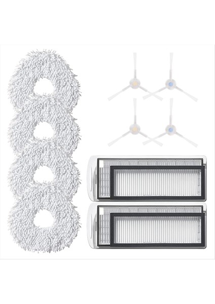Roborock G20S Süpürücü S8 Max Ultra Süpürme Makinesi Yedek Bez Fırçası Yan Filtre Aksesuarları Için Uygun (Yurt Dışından)