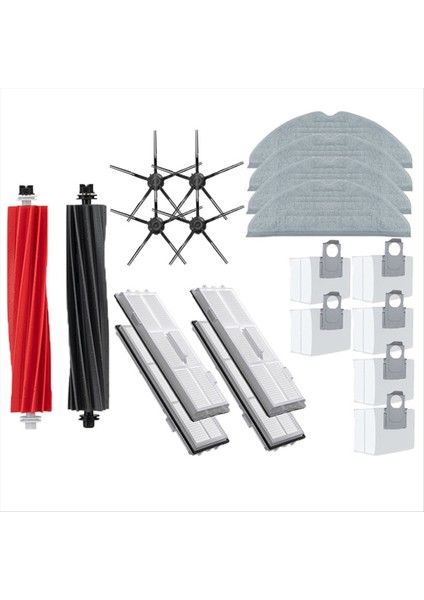 Ana Yan Fırça Paspas Kumaş Hepa Filtre Toz Torbası Aksesuarları Roborock S8 Pro Ultra S8+ Yedek Parçalar (Yurt Dışından)