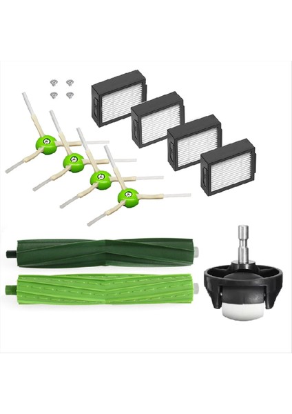 Irobot Roomba I ve E Serisi I7 I7 + Artı I8 I3 I6 + E5 E6 E7 Ana Fırça Filtresi Yan Fırçalı Elektrikli Süpürge Yedek Parçaları (Yurt Dışından)