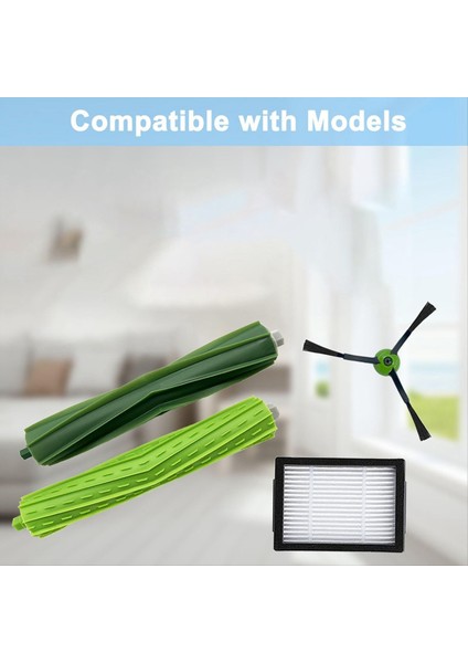 Irobot Roomba I ve E Serisi I7 I7 + Artı I8 I3 I6 + E5 E6 E7 Ana Fırça Filtresi Yan Fırçalı Elektrikli Süpürge Yedek Parçaları (Yurt Dışından) modelleri