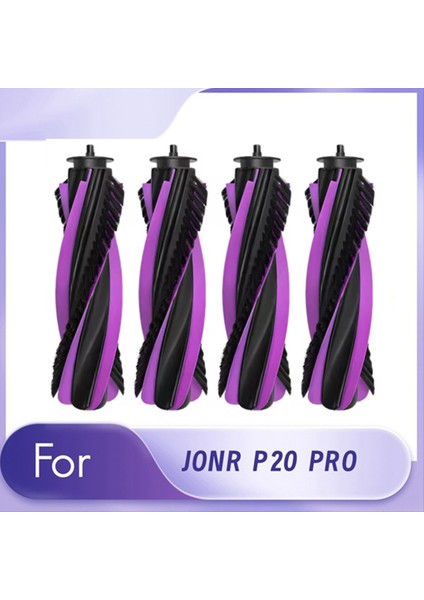 Jonr P20 Pro Için 4 Adet Ana Fırça Ana Fırça Yedek Parçalar Elektrikli Süpürge Yedek Yedek Kiti (Yurt Dışından) modelleri