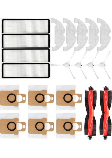 Xiaomi Robot Vakum X10 Robotlu Süpürge Parçaları Yedek Ana Yan Fırça Hepa Filtre Paspas Bezi Toz Torbaları (Yurt Dışından) modelleri