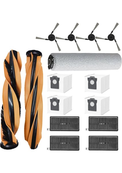 15 Adet Ana Fırça Paspas Rulosu Toz Torbaları Yan Fırça Hepa Filtre Dreame Mova Z60 Ultra Robotlu Süpürge Parçaları (Yurt Dışından) fiyatları