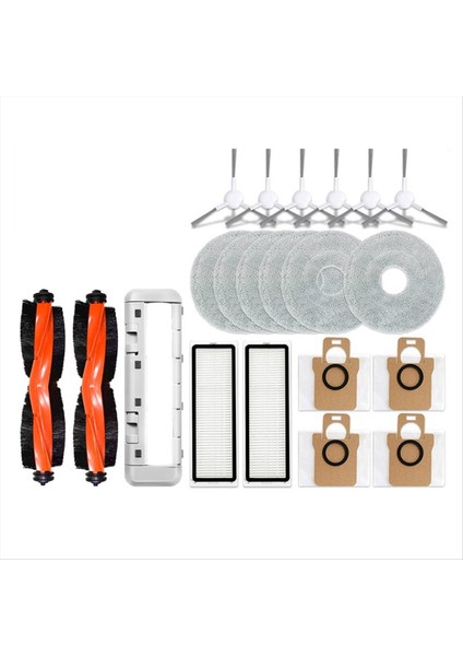 Xiaomi Robot Vakum X20 + / X20 Artı Parçaları Aksesuarları Ana Fırça Yan Fırça Hepa Filtre Paspas Bezi Toz Torbaları (Yurt Dışından)