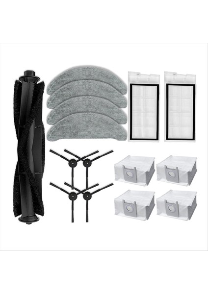 Roidmi Eve Artı SDJ01RM Robot Vakum Yedek Parça Aksesuarları Ana Yan Fırça Hepa Filtre Paspas Bez Bez Toz Torbaları (Yurt Dışından) fiyatları