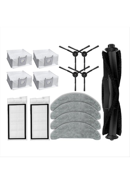 Roidmi Eve Artı SDJ01RM Robot Vakum Yedek Parça Aksesuarları Ana Yan Fırça Hepa Filtre Paspas Bez Bez Toz Torbaları (Yurt Dışından) modelleri