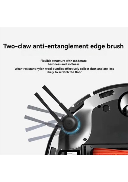 Yan Fırça Xiaomi Mijia M40S/OV31CN Elektrikli Süpürge Parçaları Yıkanabilir Yan Fırça Yedek Yedek Parça 10 Adet (Yurt Dışından) indirimleri