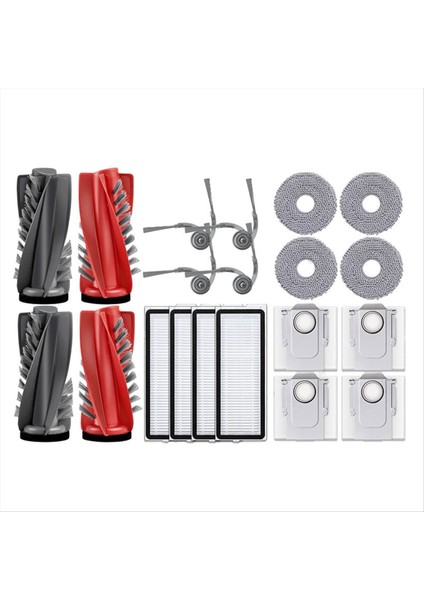 Roborock Qrevo L/qr 798/QV 35A/QR 598 Robotlu Süpürge Ana Yan Fırça Hepa Filtre Paspas Bezi Toz Torbası (Yurt Dışından)