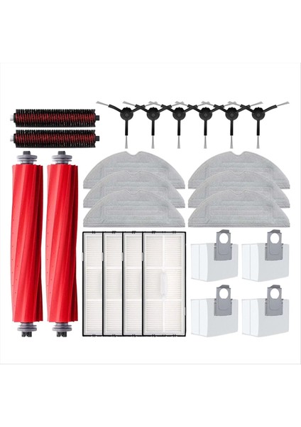 Roborock S7 Maxv Ultra S7 Pro Ultra Roller Fırça Aksesuarları Yüksek Hızlı Temizlik Fırçası Mop Bezi Filtre Aksesuarları (Yurt Dışından)