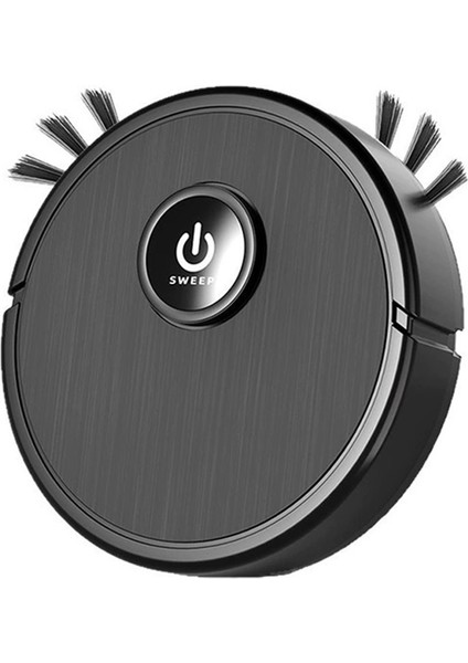 Akıllı Robotlu Süpürge 3 In 1 Süpürme Paspası Otomatik Şarj Güçlü Emiş 6000PA Evcil Hayvan Saçı Için Hardfloor Siyah (Yurt Dışından)