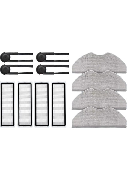 Xiaomi Robot Vakum S40 / OV81 Yedek Parça Aksesuarları Yan Fırça Hepa Filtre Paspas Bezi (Yurt Dışından)