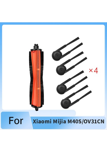 Xiaomi Mijia M40S/OV31CN Süpürme Makinesi Aksesuarları Için 1xroller Fırça 4xyan Fırça (Yurt Dışından) modelleri