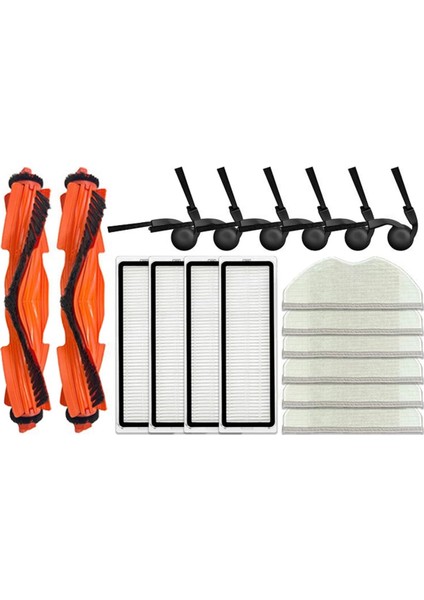 Xiaomi S40/OV81 Robotlu Süpürge Aksesuarları Ana Yan Fırça Paspas Bezi Hepa Filtre Yedek Yedek Parça (Yurt Dışından)