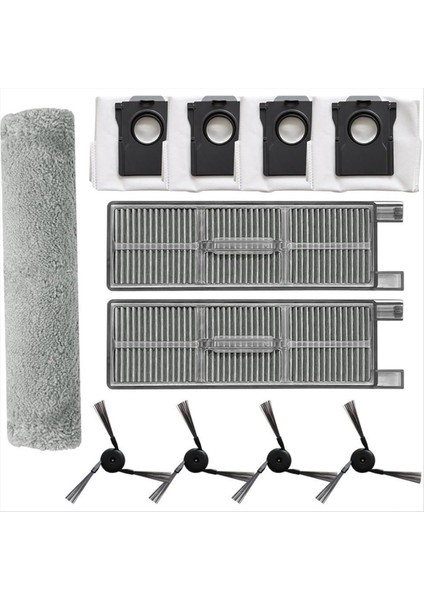 11 Adet Yedek Parçalar Mova Z50 Ultra/z5 Pro/z5 Elektrikli Süpürge Parçaları Paletli Paspas Bezi Yan Fırça Filtresi Toz Torbası (Yurt Dışından)