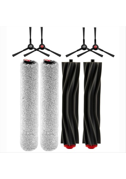 8 Adet Eufy Omni S1 Pro Robotlu Süpürge Aksesuarları Yedek Parçalar Ana Fırça Yan Fırça Paspas (Yurt Dışından)