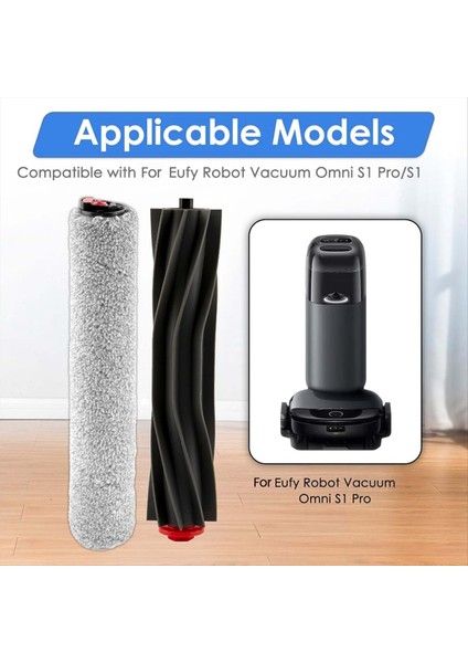8 Adet Eufy Omni S1 Pro Robotlu Süpürge Aksesuarları Yedek Parçalar Ana Fırça Yan Fırça Paspas (Yurt Dışından) indirimleri