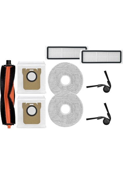 9 Adet Ana Yan Fırça Hepa Filtre Paspas Bezi Toz Torbası Xiaomi Mijia 5C/OV42CN Elektrikli Süpürge Parçaları (Yurt Dışından)