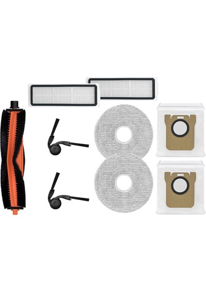 9 Adet Ana Yan Fırça Hepa Filtre Paspas Bezi Toz Torbası Xiaomi Mijia 5C/OV42CN Elektrikli Süpürge Parçaları (Yurt Dışından) fırsatları