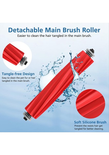 Roborock S7 S7+ S7 Maxv, S7 Maxv Plus T7S T7 Plus T7S Plus Robot Vakum Aksesuarları Kit Fırça Filtresi Mop Kumaş (Yurt Dışından) indirimleri