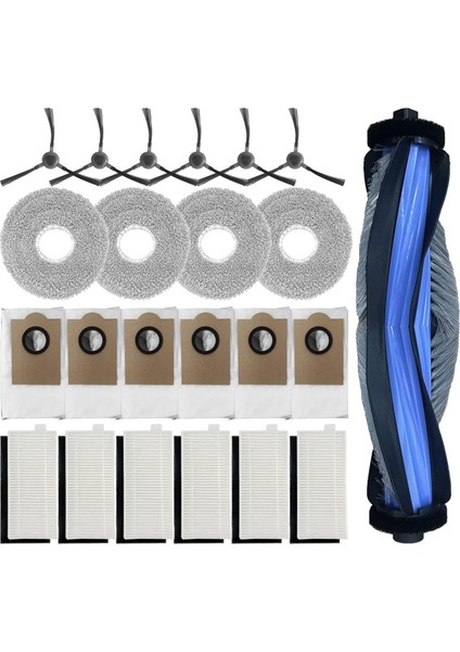 Lefant M3 Robot Süpürge Seti 1 Ana Fırça 6 Hepa Filtre 4 Paspas Pedi 6 Toz Torbası 6 Yan Fırça (Yurt Dışından) modelleri