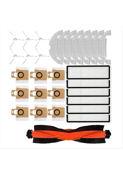Xiaomi Robot Vakum Için X10 Yedek Yedek Parçalar Ana Yan Fırça Hepa Filtre Mop Bez Toz Çanta Aksesuarları (Yurt Dışından) modelleri