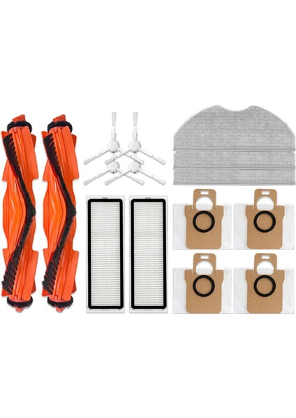 Xiaomi Robot Vakum H40/OV51 Aksesuarları Ana Yan Fırça Paspas Bezi Hepa Filtre Toz Torbası Yedek Parçalar (Yurt Dışından)