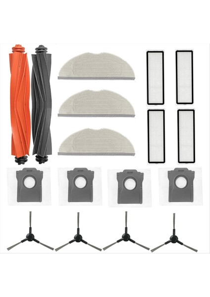 Mova S20 Ultra Elektrikli Süpürge Parçaları Için Yedek Aksesuar Kitleri Ana Yan Fırça Hepa Filtre Paspas Pedi Toz Torbası (Yurt Dışından) fiyatları