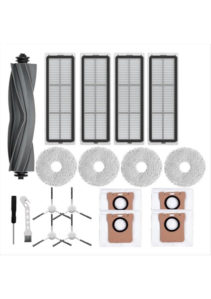 Dreame L10 ULTRA/L10S ULTRA/L10S PRO/L10S Pro Gen 2/L10 Prime/xiaomi X10 +/ X20 + Vakum Parçaları Fırça Filtre Paspas (Yurt Dışından)