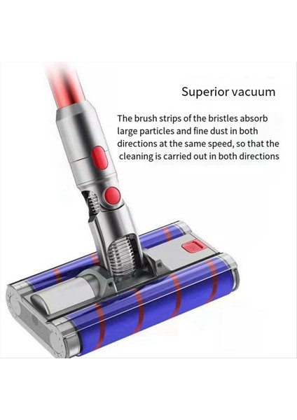 Elektrikli Çift Zemin Fırça Kafası Parçaları Dyson V7 V8 V10 V11 V15 Elektrikli Süpürge Yumuşak Süpürgesi Rulo Kafası Zemin Fırçası (Yurt Dışından) modelleri