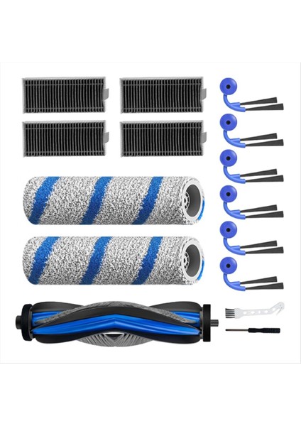 15 Adet Ecovacs Deebot X11 Pro OMNI/X11 PRO/X11 Robotlu Süpürge Parçası Ana Yan Fırça Rulo Paspas Hepa Filtre (Yurt Dışından) fiyatları