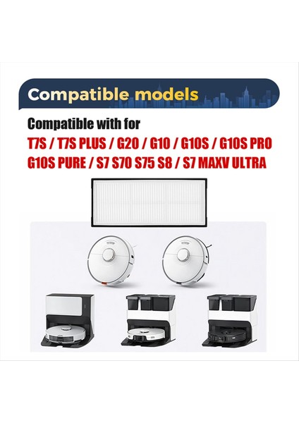 Roborock S8 Pro Ultra S8+ Süpüren Robot Hepa Filtre Yedek Parçaları Yüksek Verimli Filtre Aksesuarları (Yurt Dışından) modelleri