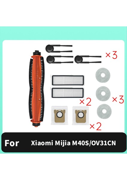 Xiaomi Mijia M40S/OV31CN Vakum Süpürge Aksesuarları Ana Roller Yan Fırça Hepa Filtre Mop Bez Toz Çantaları (Yurt Dışından) indirimleri