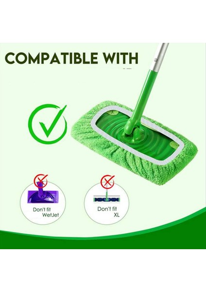 18 Adet Paspas Pedleri Dolum Swiffer Süpürgesi Paspas-Kuru Süpürme Bezleri ve Islak Paspas Bezleri Ev Temizliği Için Yıkanabilir (Yurt Dışından) indirimleri