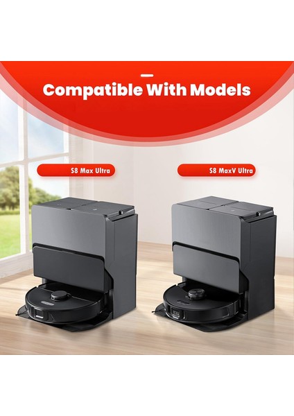 Roborock S8 Max/maxv Ultra Süpürücü Yedek Parçaları Yüksek Hızlı Fırça Silindir Fırça Yan Fırça Filtre Seti (Yurt Dışından) fiyatları