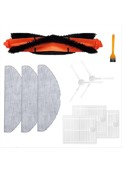 Xiaomi Robot Vakum S20/D106 Için Yedek Kit Aksesuarları Ana Fırça Yan Fırçalar Hepa Filtre Mop Bez Seti (Yurt Dışından) fiyatları