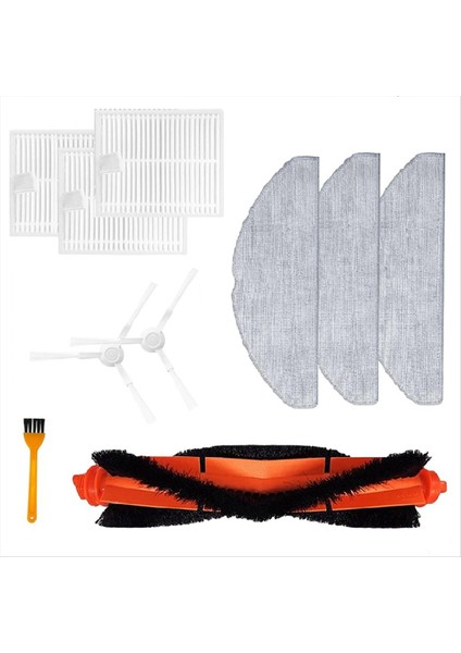 Xiaomi Robot Vakum S20/D106 Için Yedek Kit Aksesuarları Ana Fırça Yan Fırçalar Hepa Filtre Mop Bez Seti (Yurt Dışından) modelleri