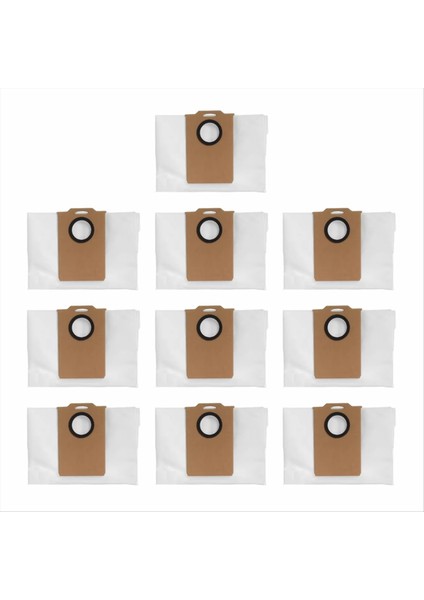 Dreame Mova E20 Plus/proscenic Q8 Max/trouver E20 Pro Plus/onur Seçimi R3 Plus Vakum Eki 10 Adet Için Toz Torbası (Yurt Dışından) modelleri